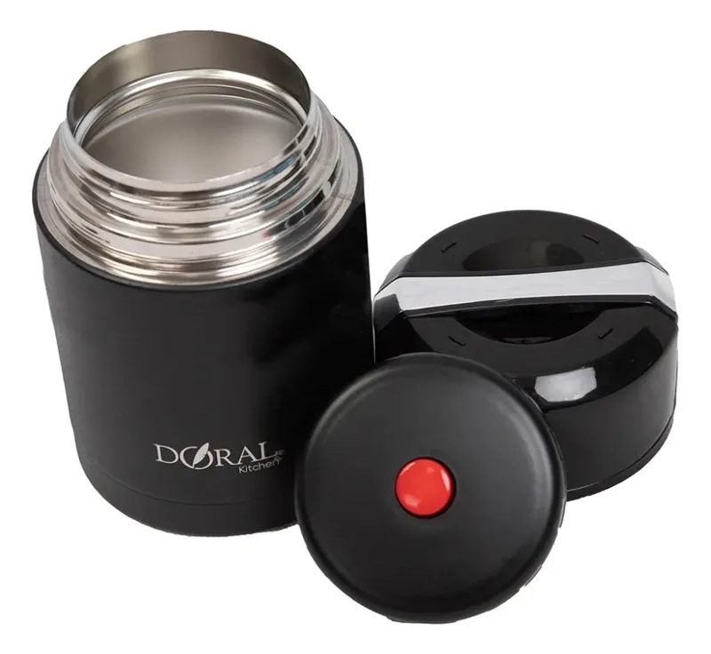 TERMO COMIDA C/MANILLA BUFFET 1000 ML NEGRO DORAL - 4