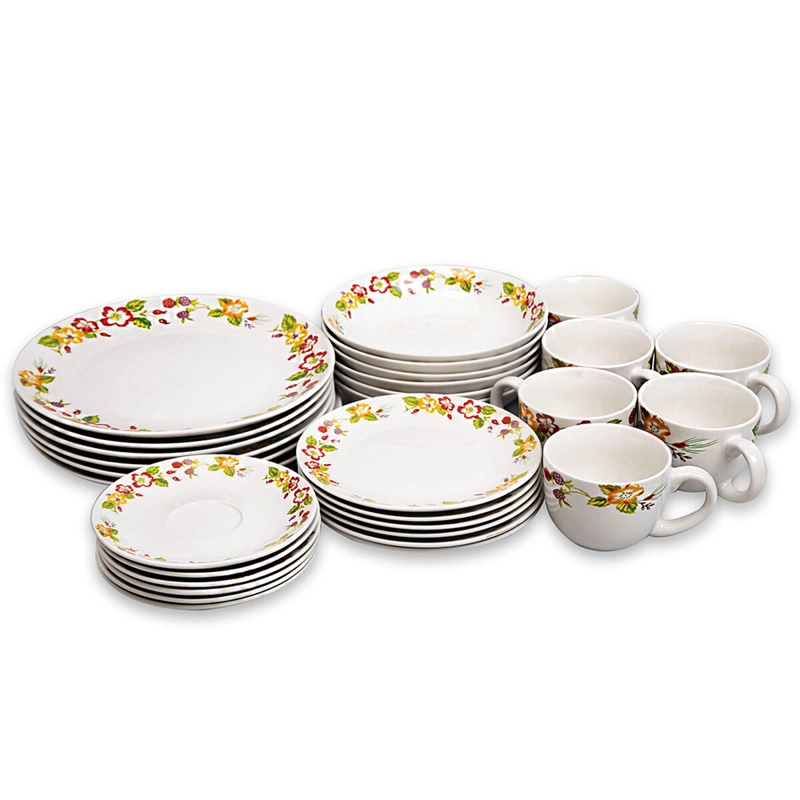 JUEGO DE VAJILLAS PORCELANA 30 PIEZAS DORAL - 2