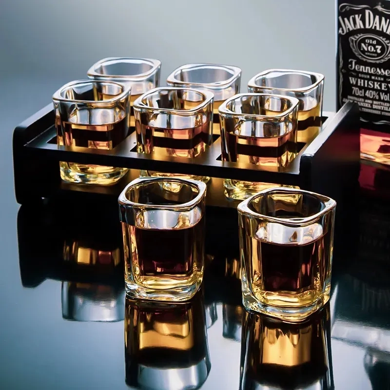 SET 6 VASOS SHOT TEQUILA 65ML VIDRIO GRUESO - 4