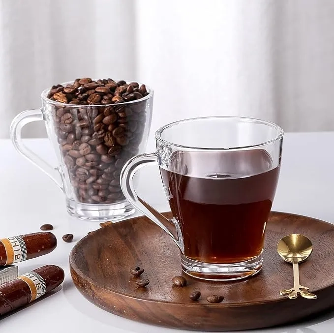 SET 6 TAZAS MUG CAFE  TE  230ML VIDRIO - 2