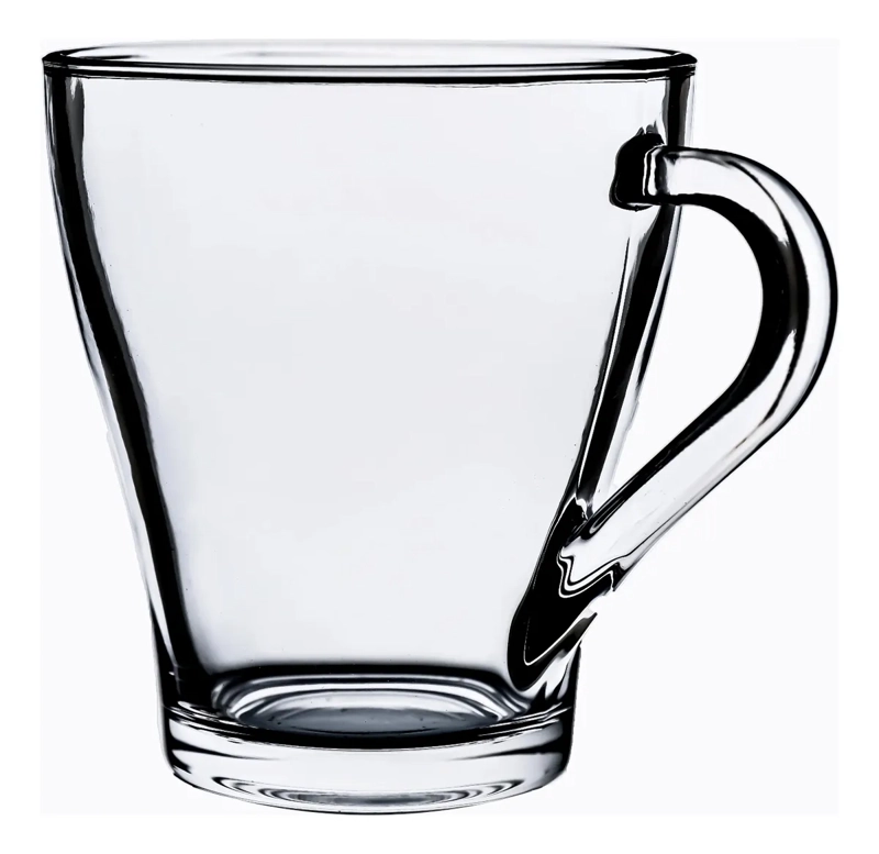 SET 6 TAZAS MUG CAFE  TE  230ML VIDRIO - 3