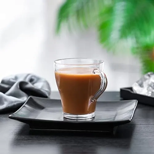 SET 6 TAZAS MUG CAFE  TE  230ML VIDRIO - 4