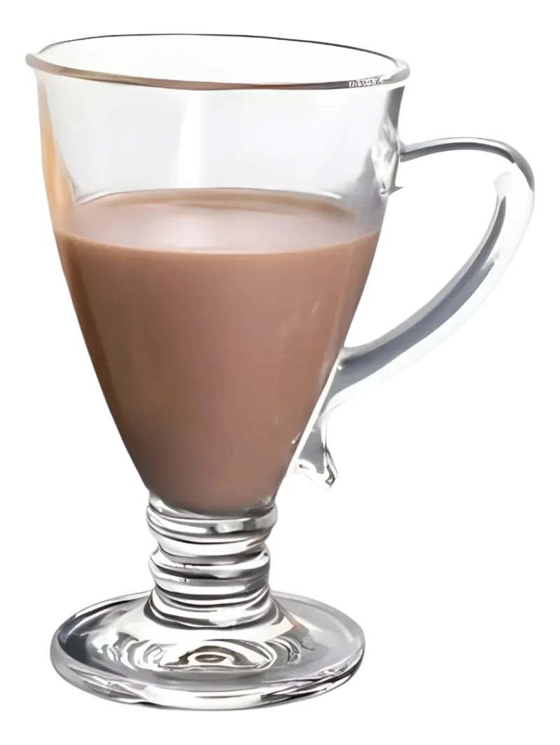 SET 6 TAZAS PEQUEÑAS CAFE S ESPRESSO CAPUCHINO 120 ML VIDRIO - 1