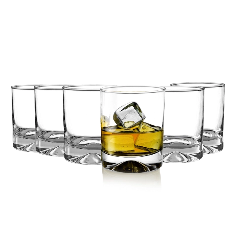 SET 6 VASOS WHISKY BAJOS MANHATAN  340ML CRISTAR - 1