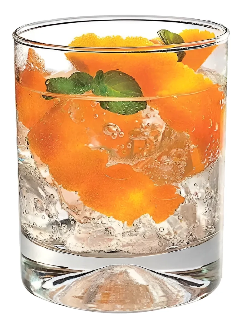 SET 6 VASOS WHISKY BAJOS MANHATAN  340ML CRISTAR - 3
