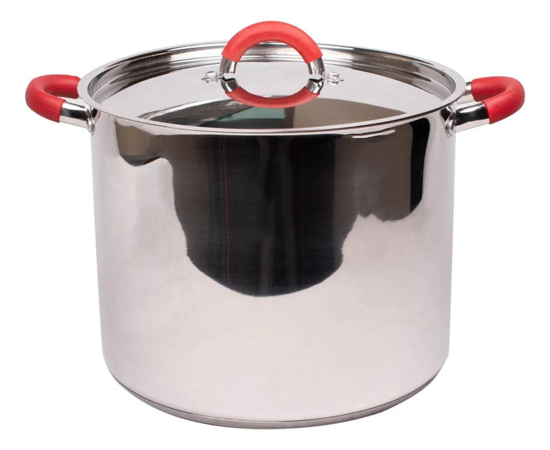 OLLA NIZZA ACERO INOXIDABLE11.4L 26CM CON TAPA PLATEADA DORAL - 1
