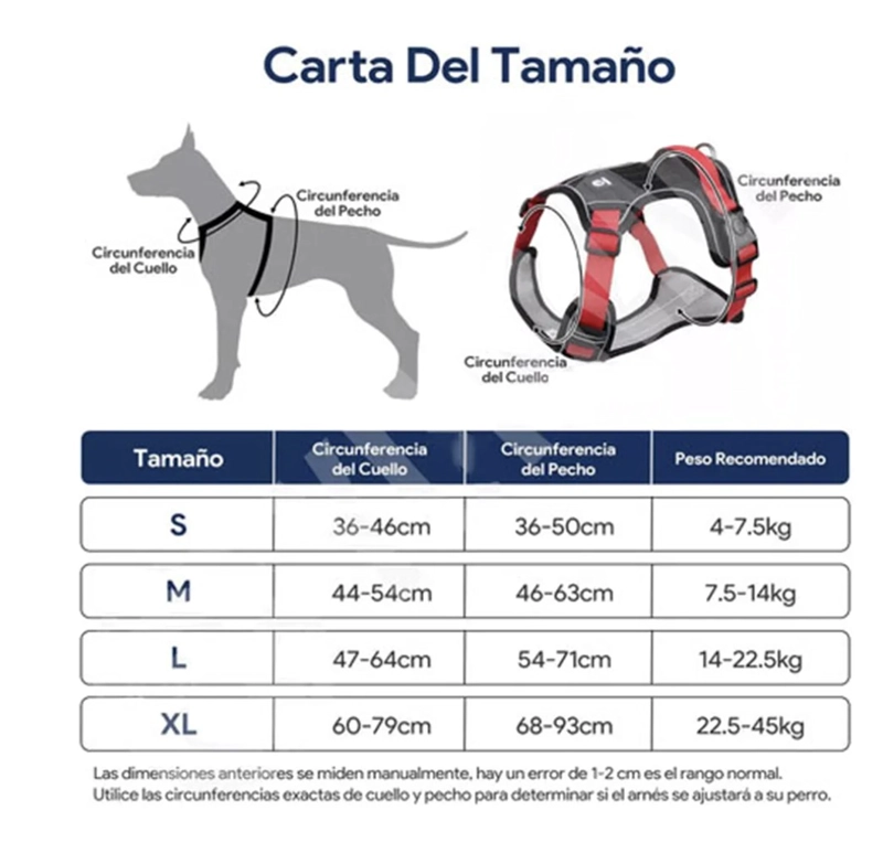 ARNES PERRO AJUSTABLE REFLECTANTES CON CORREAS XL - 2