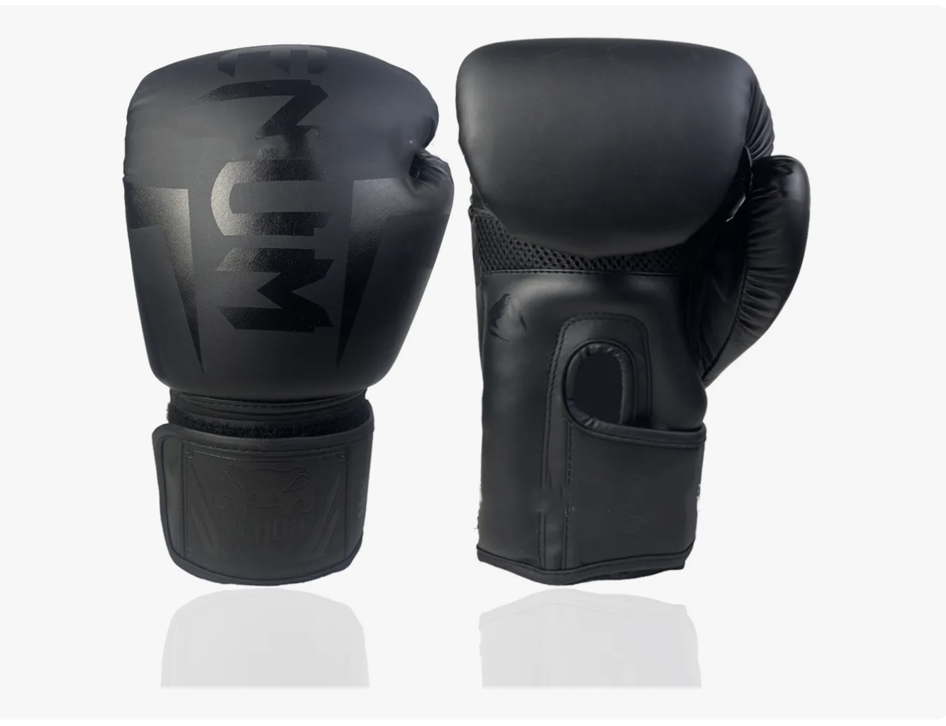 GUANTES DE BOXEO PROFESIONAL DE ALTA CALIDAD NEGRO - 2