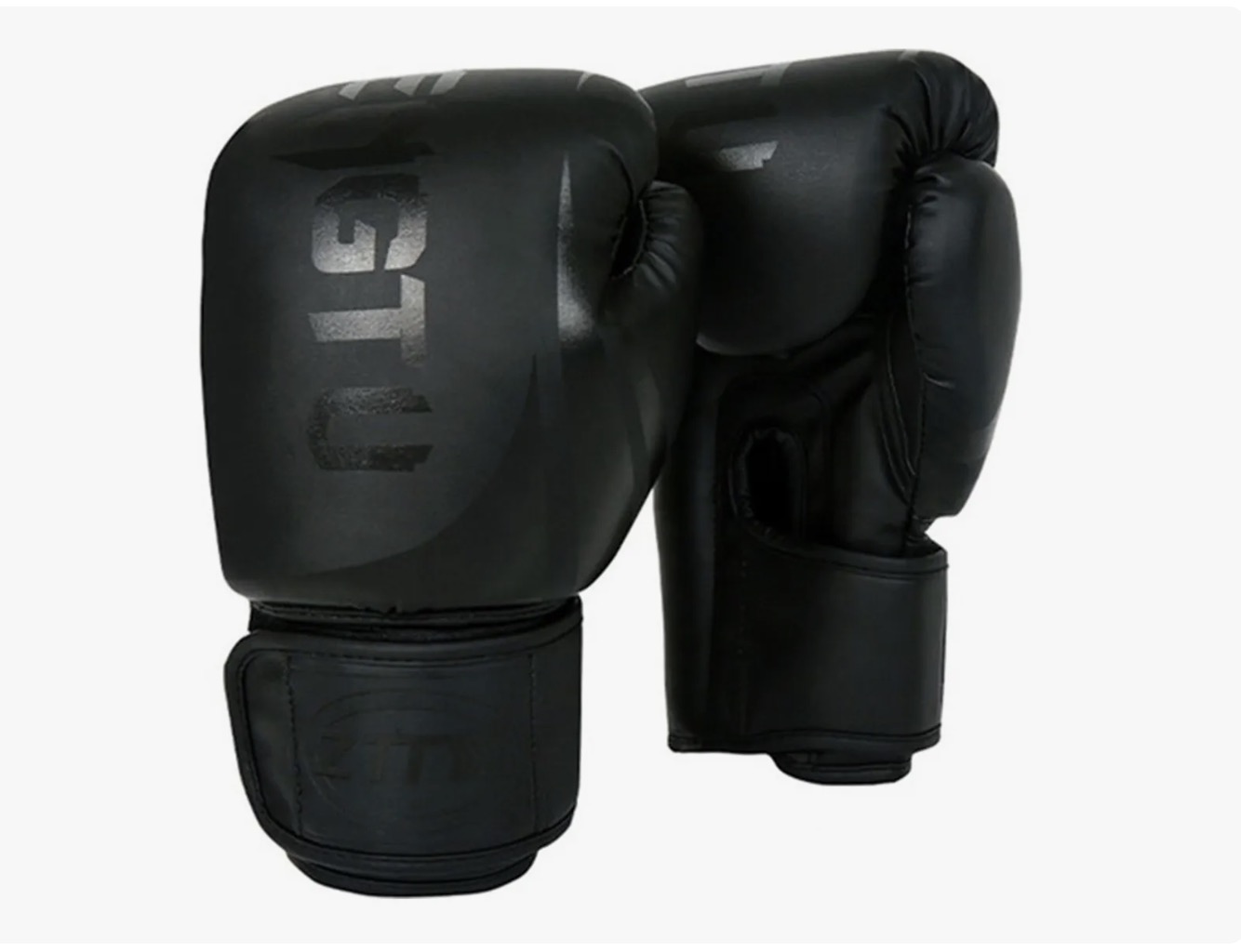 GUANTES DE BOXEO PROFESIONAL DE ALTA CALIDAD NEGRO - 3