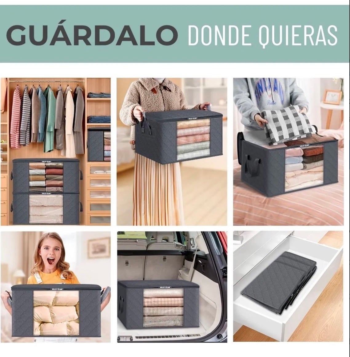 BOLSAS ORGANIZADOR ROPA CASATUA SET 3 UNIDS - 4