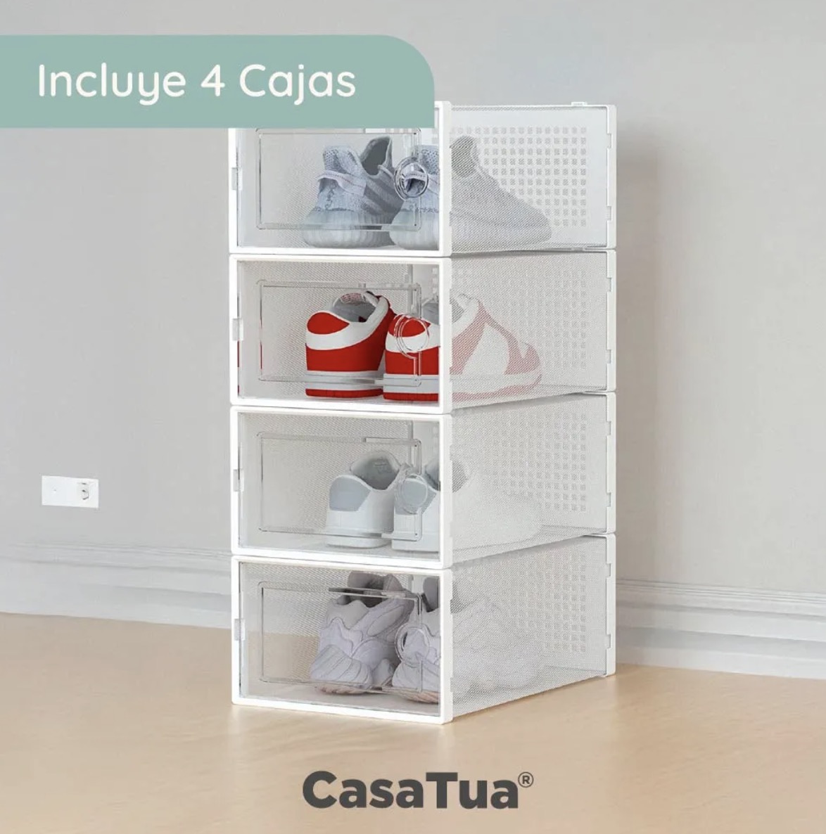 CAJA ORGANIZADORA DE ZAPATOS SET 4 - 2