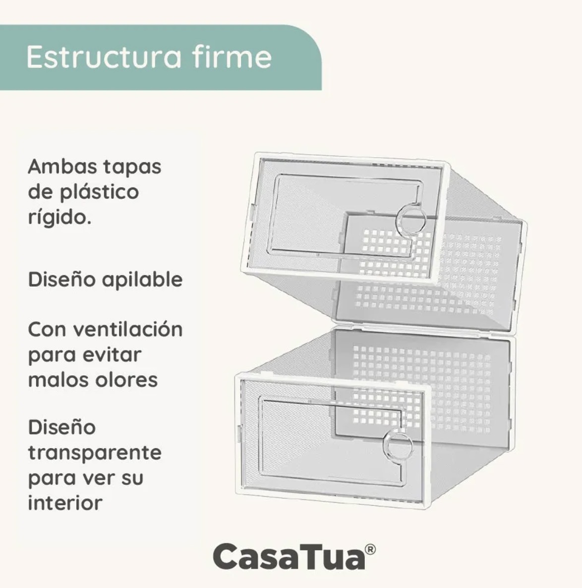 CAJA ORGANIZADORA DE ZAPATOS SET 4 - 3