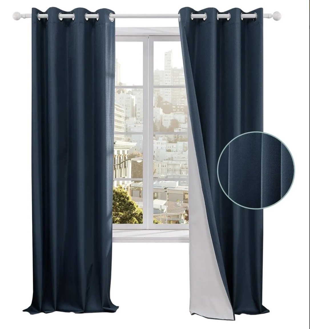 CORTINA 100% BLACKOUT ENGOMADA TERMICA - 1