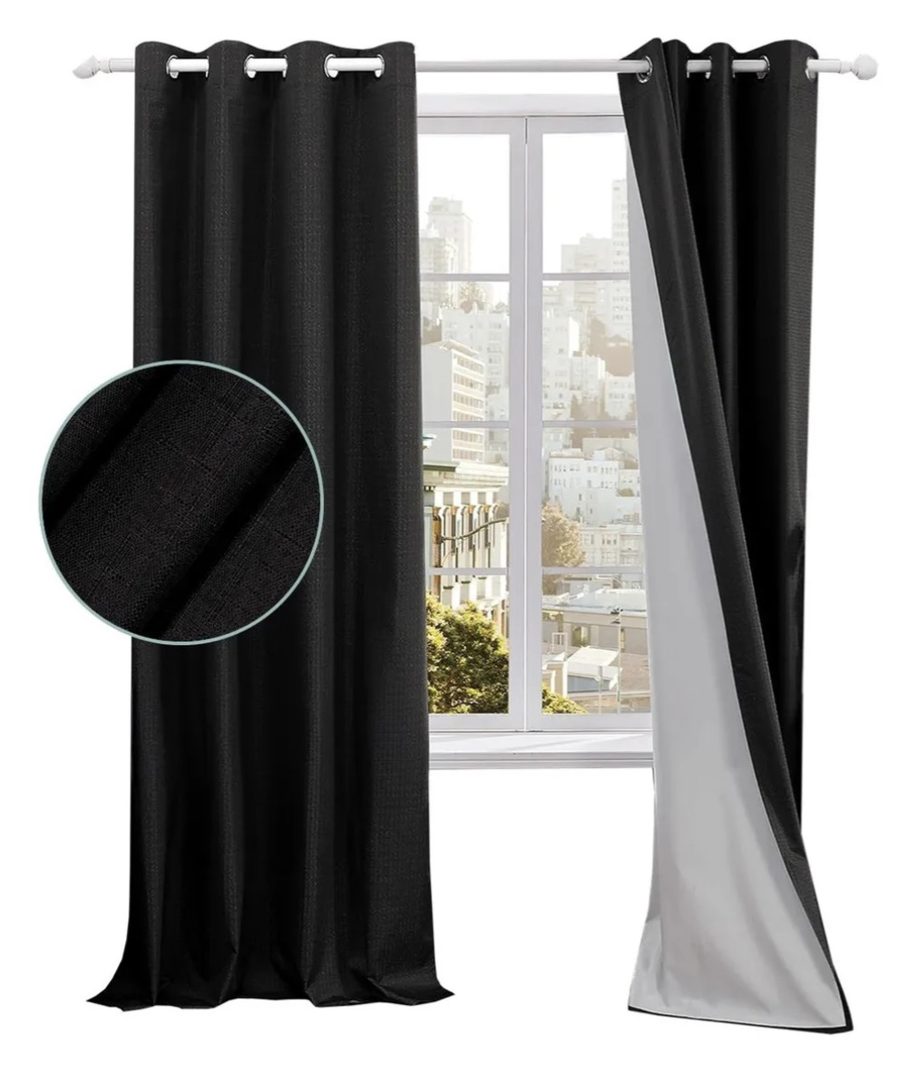 CORTINA 100% BLACKOUT ENGOMADA TERMICA - 1