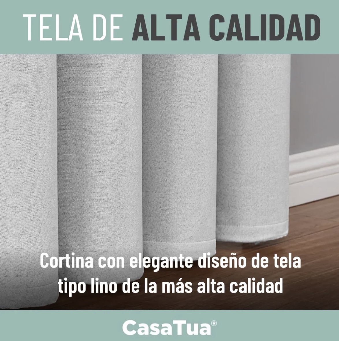 CORTINAS BLACKOUT 2 PAÑOS 140X220 TEXTURA LINO - 3