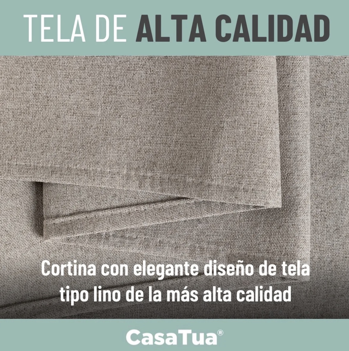 CORTINAS BLACKOUT 2 PAÑOS 140X220 TEXTURA LINO - 3