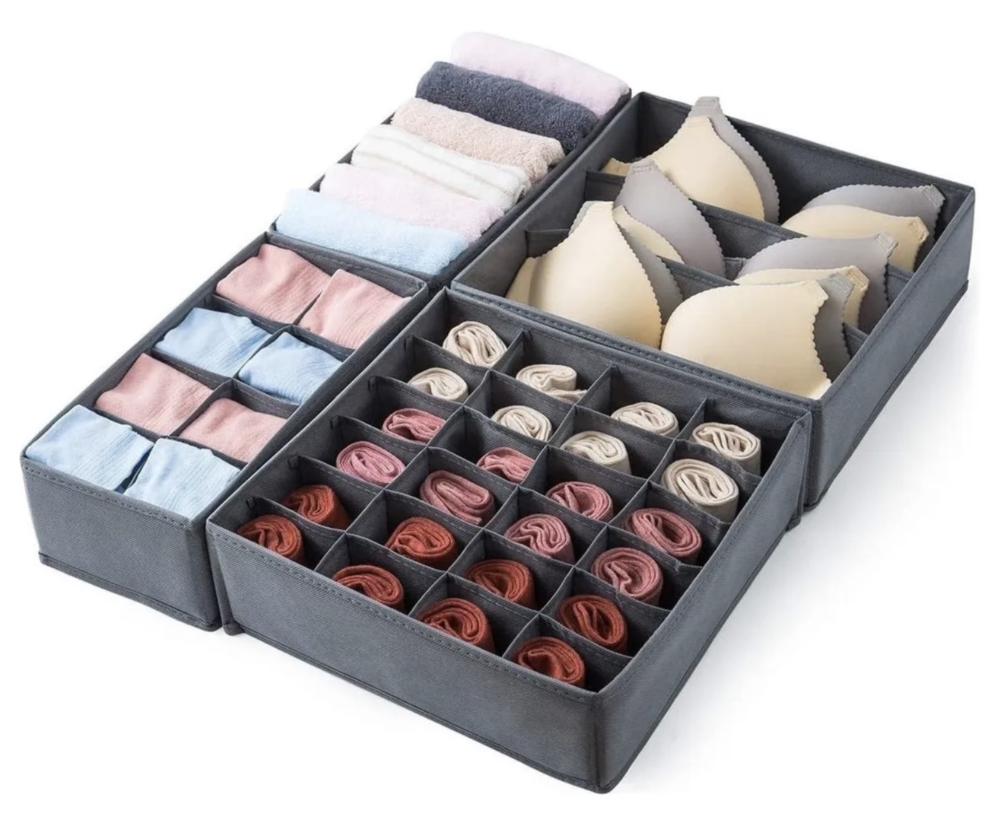 ORGANIZADOR ROPA INTERIOR DIVISOR CAJONES - 1