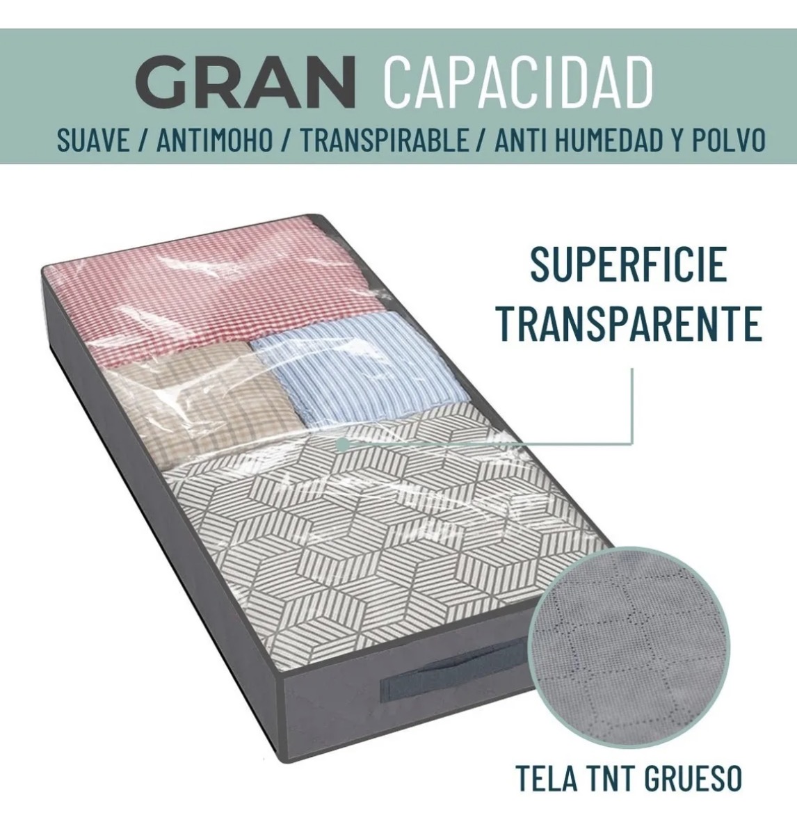 ORGANIZADOR DE ROPA BAJO CAMA - 3