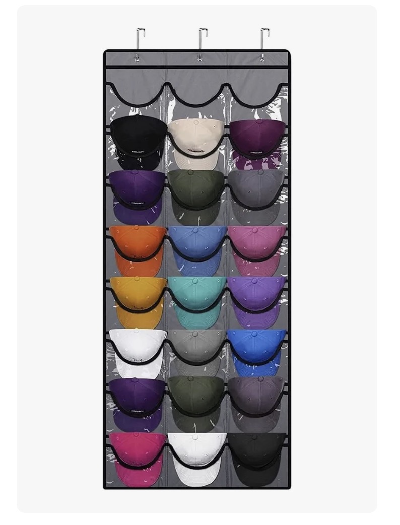 ORGANIZADOR GORRAS GORROS JOCKEY DETRAS DE PUERTA - 1