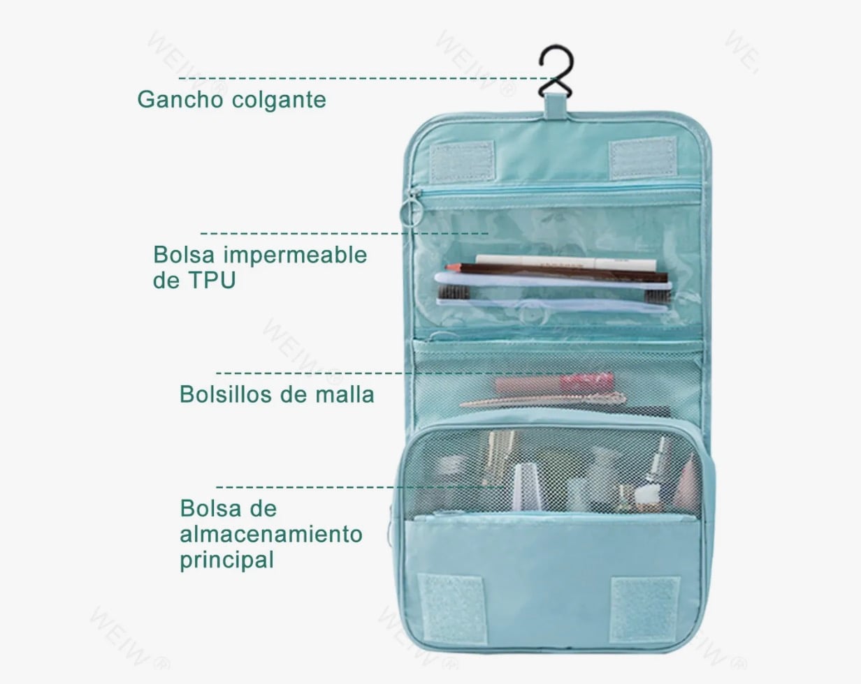BOLSA ORGANIZADOR VIAJE IMPERMEABLE PORTATIL - 3