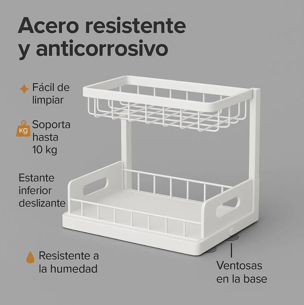 RACK ORGANIZADOR COCINA Y BAÑO - 2