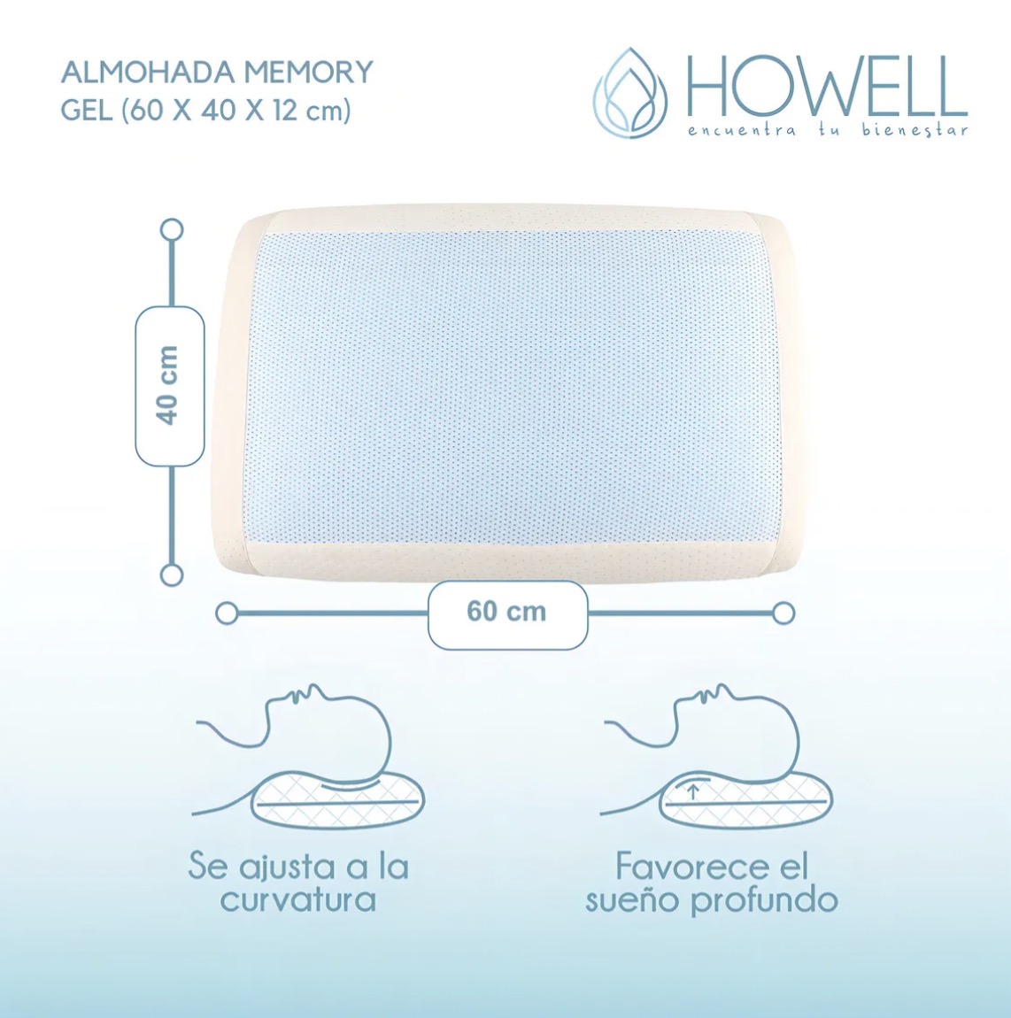 ALMOHADA GEL ORTOPE DICA VISCOELASTICA - 2