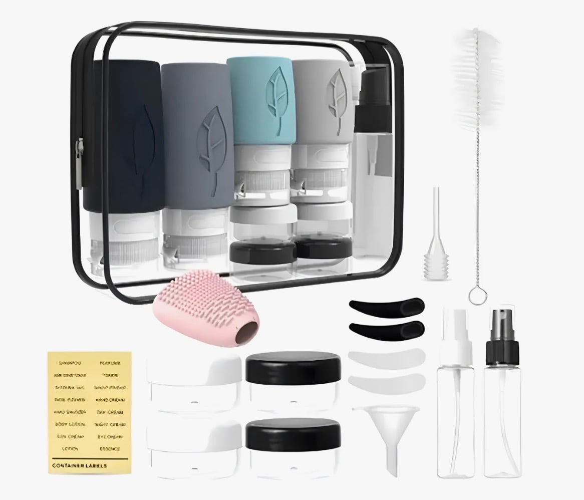 19 BOTELLAS DE KIT DE VIAJE PORTATILES - 1