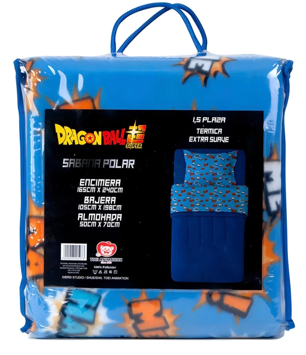 JUEGO DE SABANAS POLAR INFANTIL 1.5 PLAZAS / DRAGON BALL SUPER - 3