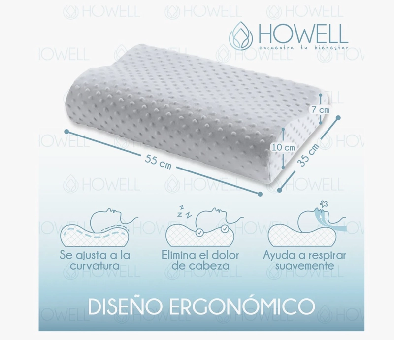 PACK X2 ALMOHADA CERVICAL ORTOPE DICA - 2