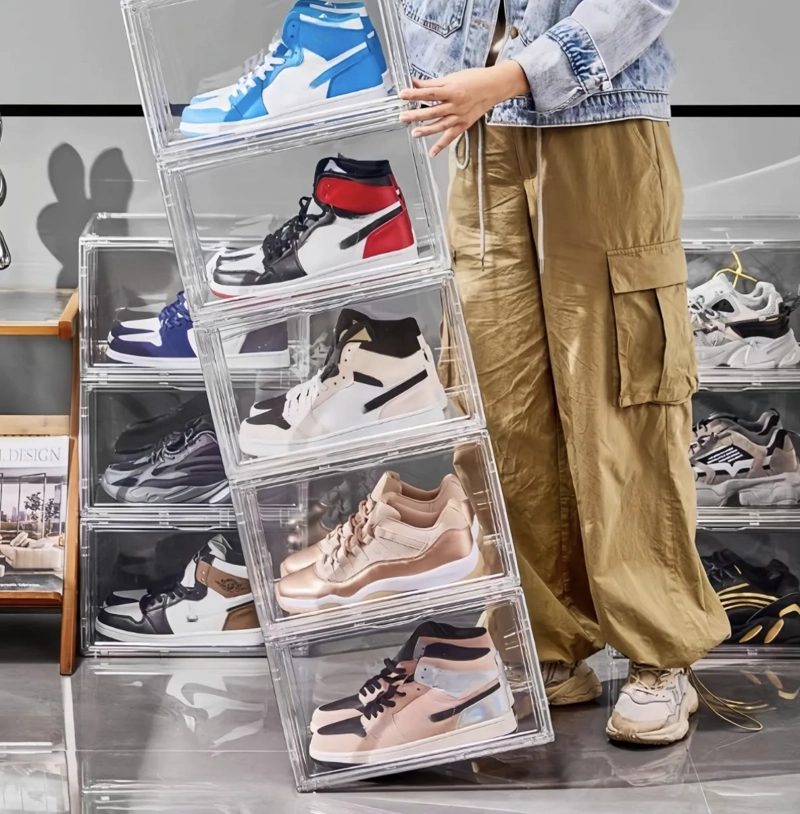 CAJA ORGANIZADORA DE ZAPATOS APILABLES - 3