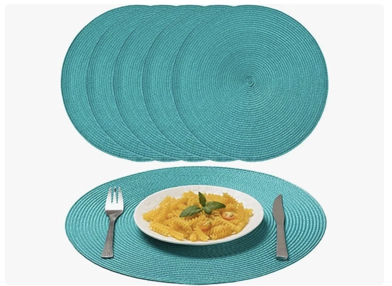 Set 6 Individuales Redondos Trenzados 38 Cm - 2