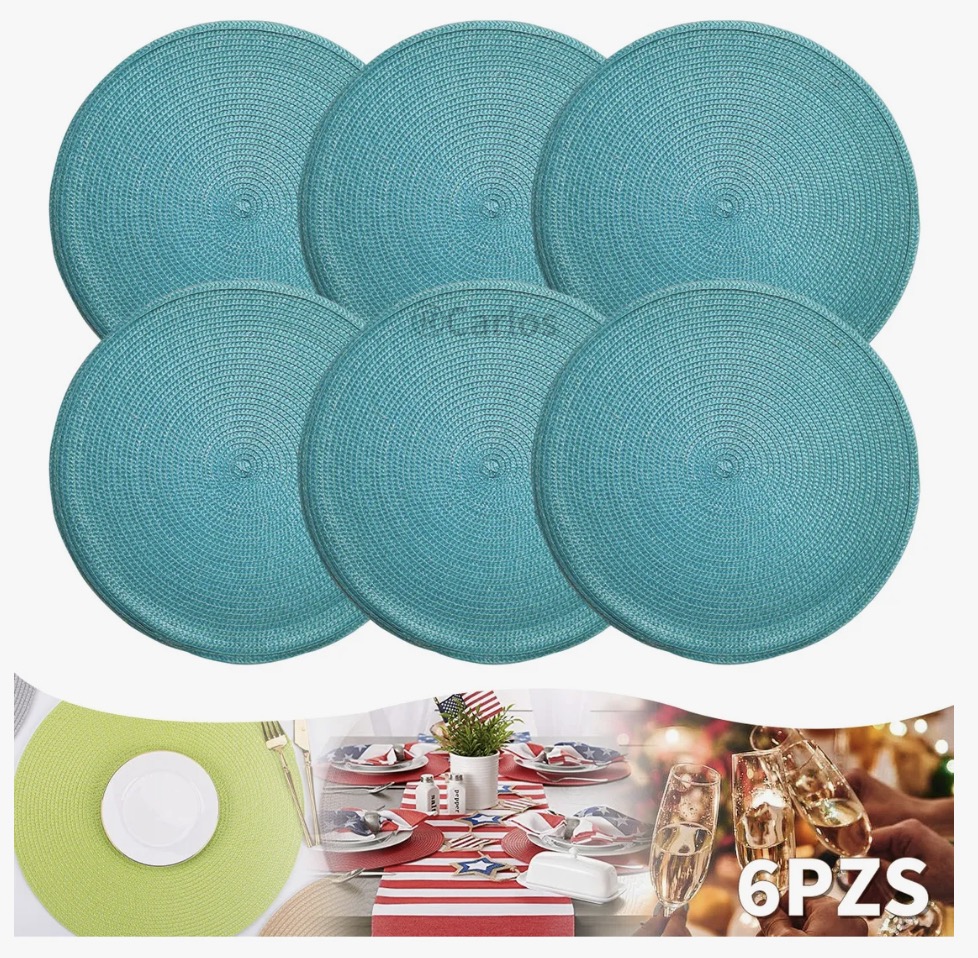 Set 6 Individuales Redondos Trenzados 38 Cm - 3