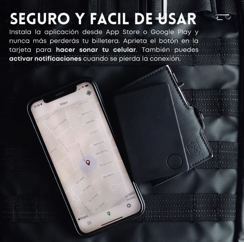 PACK BILLETERA XCLUSIVE + LOCALIZADOR SMART CARD - 2