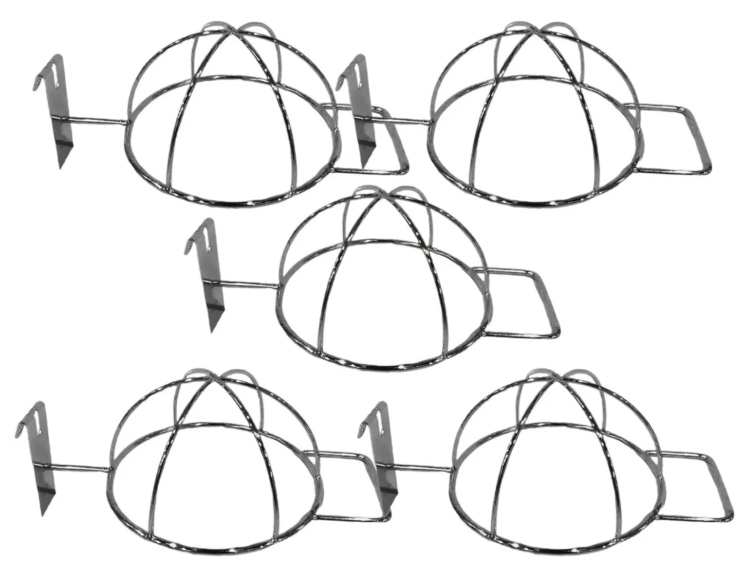 PACK 5 GANCHOS PARA JOCKEYS DE METAL MALLA GORROSPACK 5 GANCHOS PARA JOCKEYS DE METAL MALLA GORROS - 1