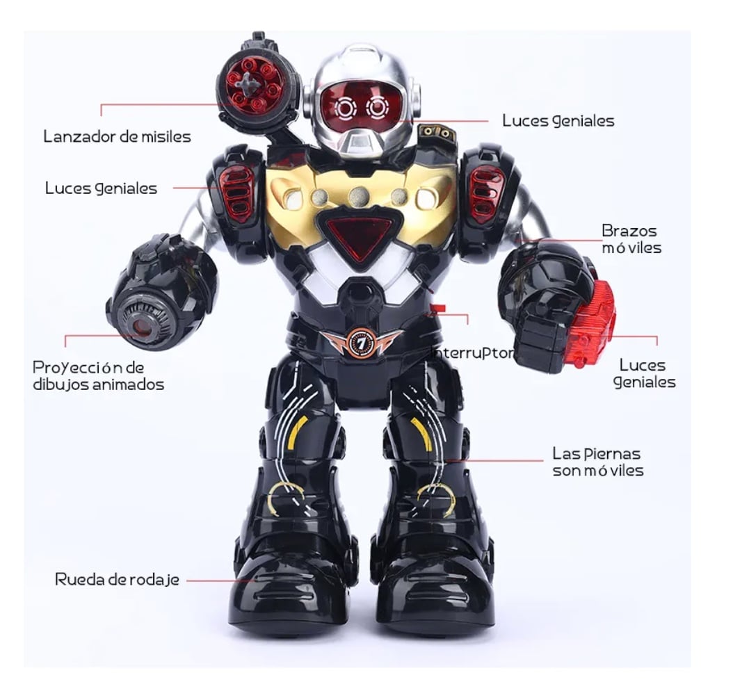 ROBOT NIÑOS CON LUCES Y MUSICA - 2