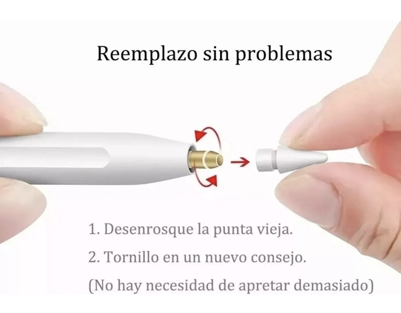PUNTA REPUESTO PARA APPLE PENCIL 4 PCS UNIDADES - 3