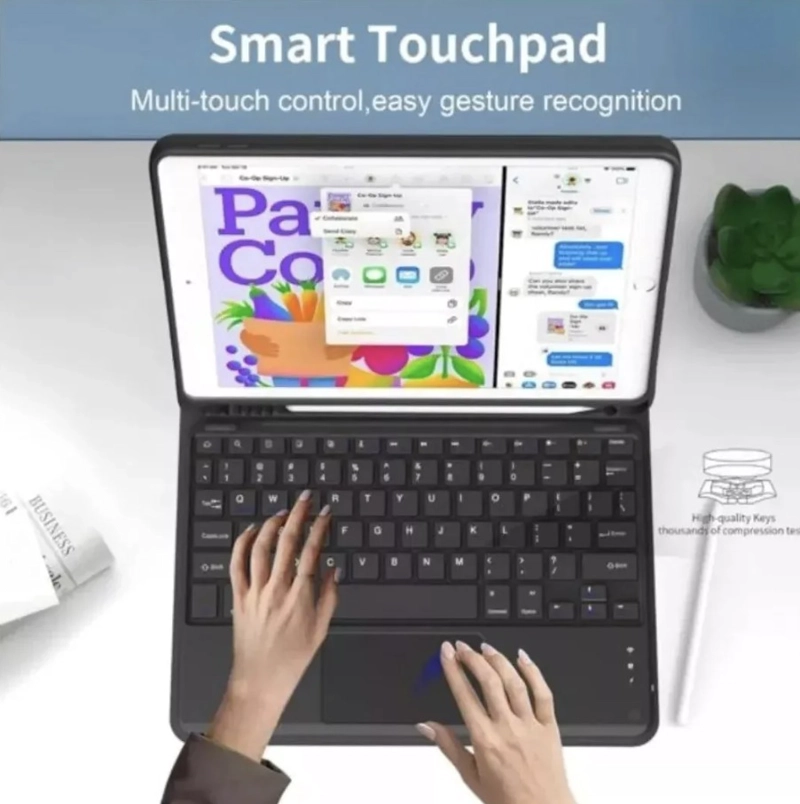 FUNDA PARA SAMSUNG GALAXY TAB S9 FE 10.9 + TECLADO ESPAÑOL - 3