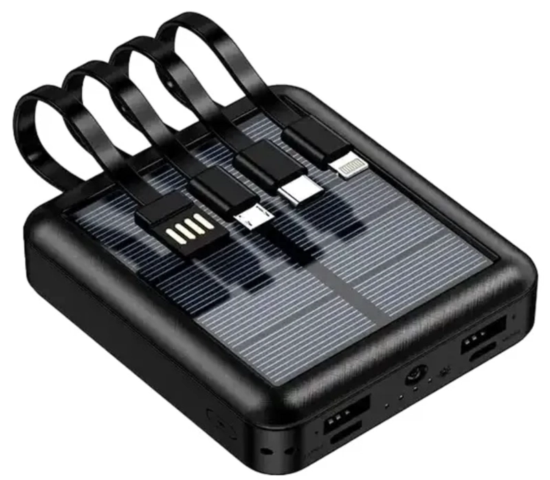 BATERIA PORTATIL EXTERNA 20.000 MAH 2 USB SOLAR POWERBANK - 1