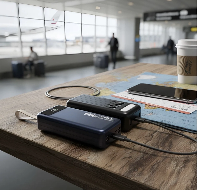 BATERIA EXTERNA POWER BANK 80000MHA CARGA RAPIDA PD20W - 1