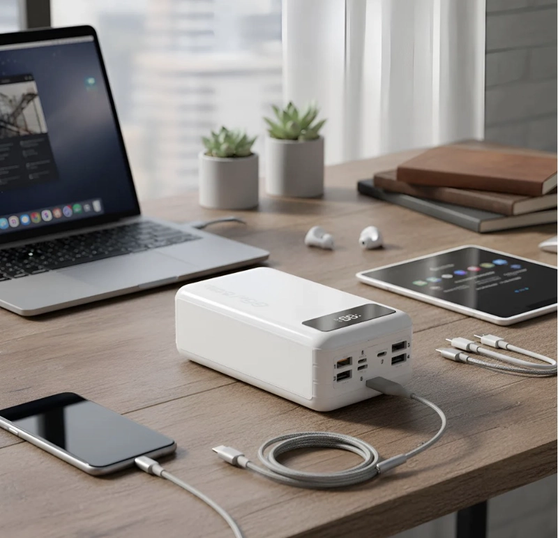 BATERIA EXTERNA POWER BANK 80000MHA CARGA RAPIDA PD20W - 3