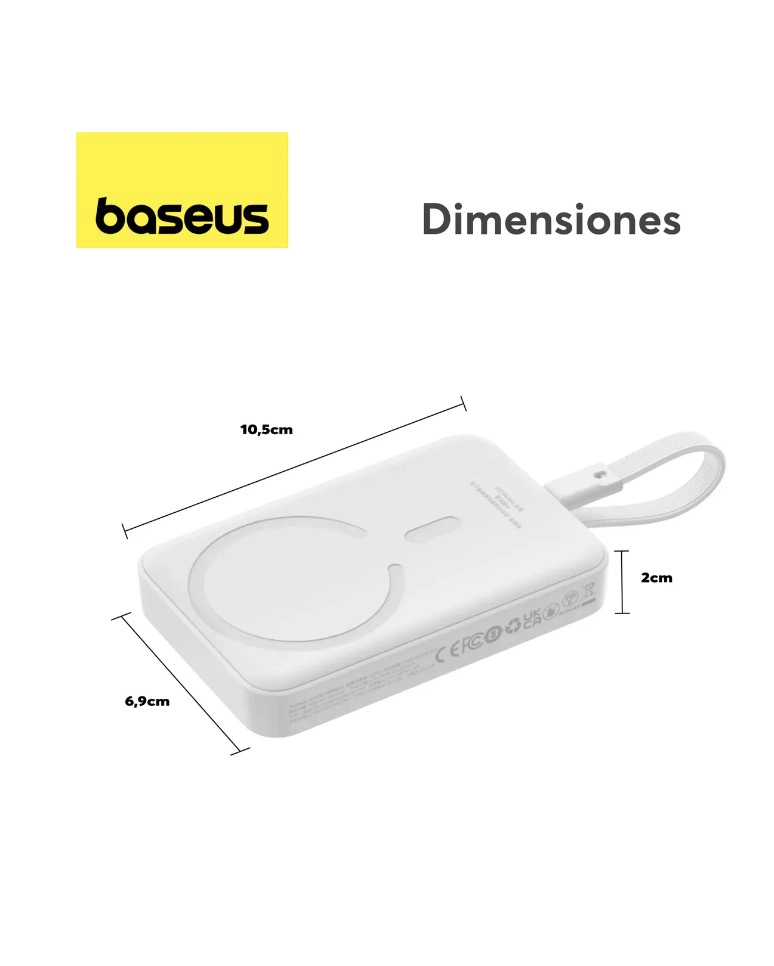 POWERBANK CARGA RAPIDA INALAMBRICA 30W 10000MAH - TIPO C - 2