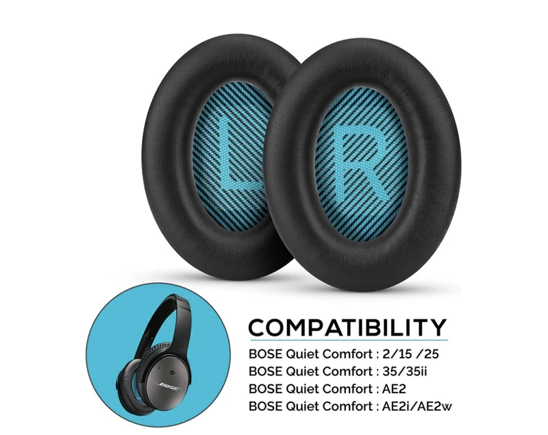 ALMOHADILLAS PARA BOSE QUIETCOMFORT QC35/25/15 AE2, 2 PIEZAS - 2