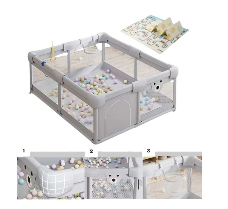 CORRAL CENTRO DE JUEGOS BEBE  CON ACCESORIOS - 2