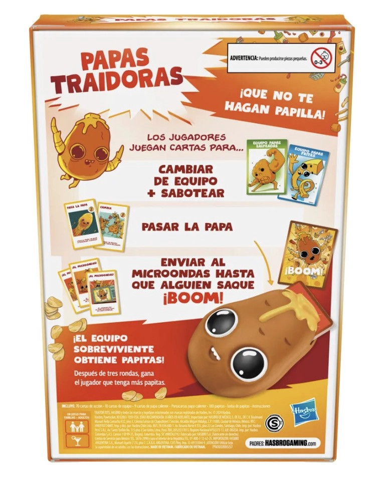 JUEGO DE MESA HASBRO GAMING PAPAS TRAIDORA - 2