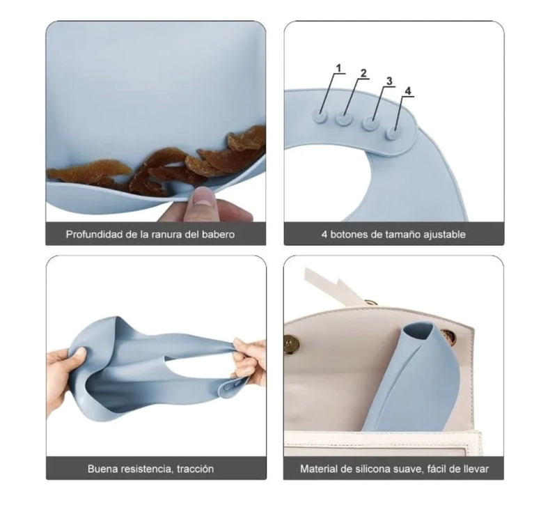 SET DE ALIMENTACION SILICONA DIVIDIDA CON VENTOSA BEBE S 10PZ - 2