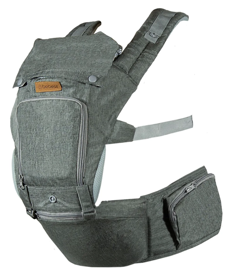 PORTA BEBE ARNE S CON ASIENTO CUIDADOS CADERA HIP SEAT GRIS - 1