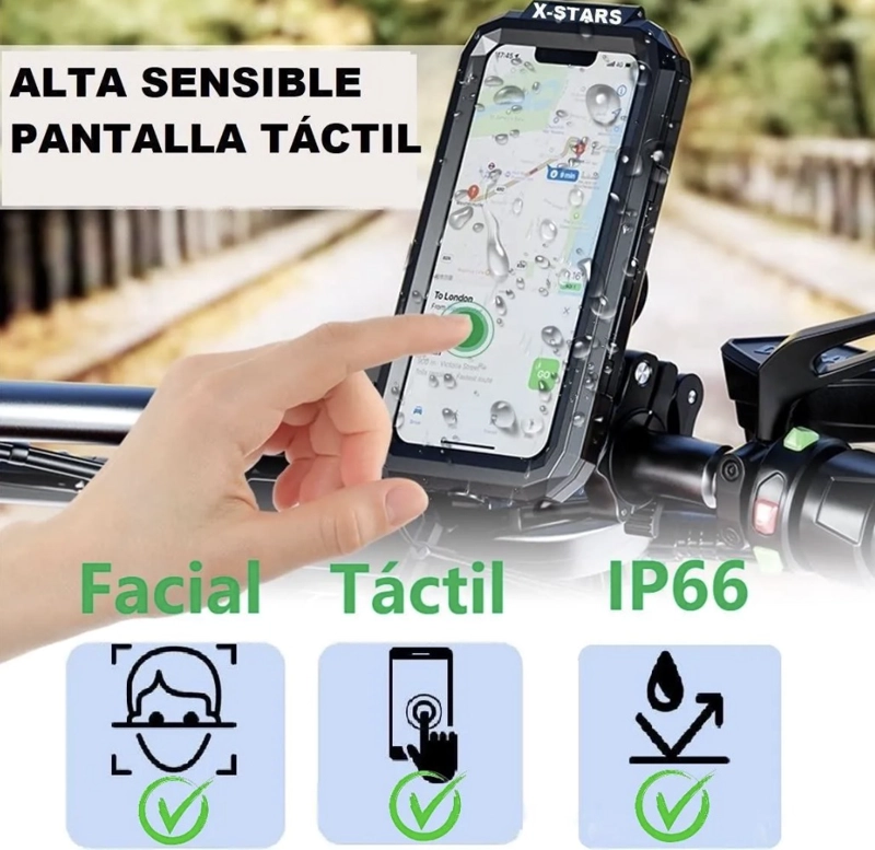 SOPORTE PORTA CELULAR PARA MOTO Y BICICLETA - 2
