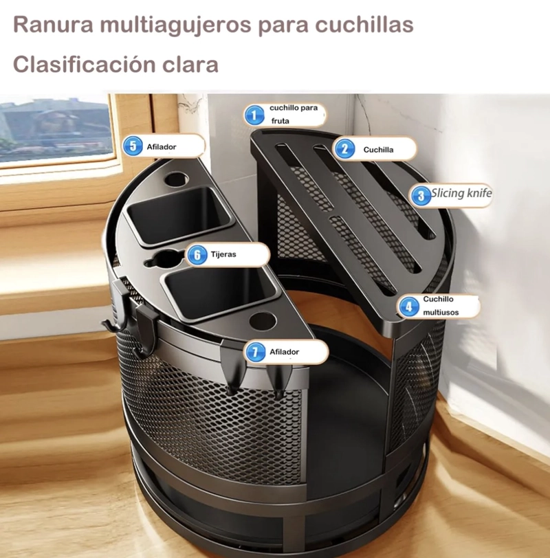 ESCURRIDOR UTENSILIOS COCINA ACERO INOXIDABLE - 3