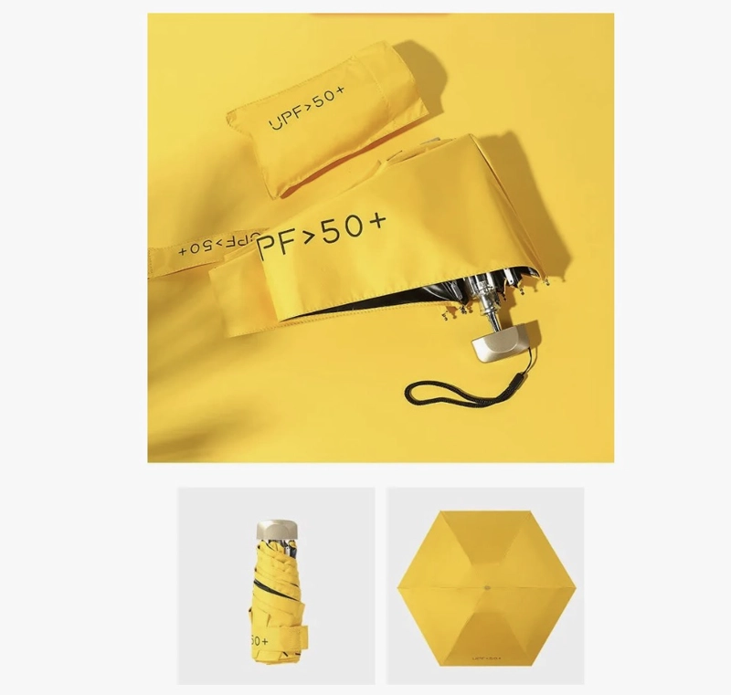 MINI PARAGUAS PLEGABLE PORTATIL ANTI UV - 2