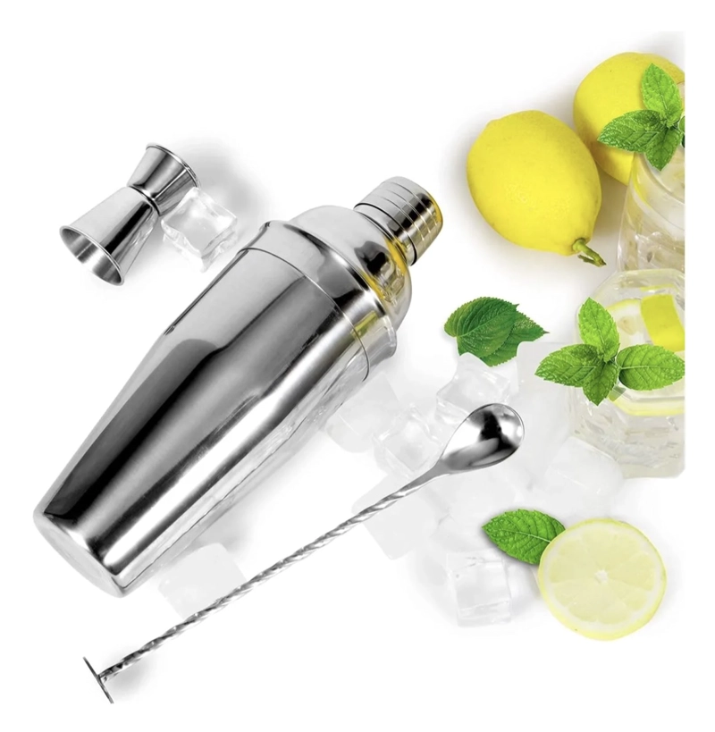 JUEGO DE COCTELERA 3 PCS ACERO INOXIDABLE - 3